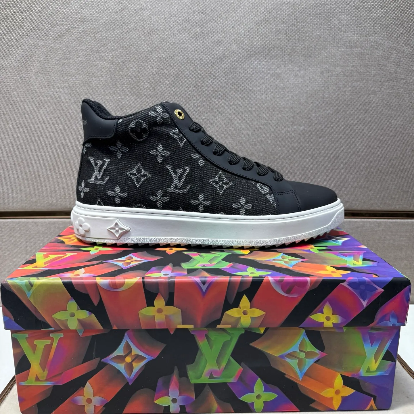 Men's men's shoes 💰pp560 [LV～] Men's casual high-top shoes 2025z cabinet sales simultaneously 🔶Size: 38-44#️⃣ 🔷4 colors🔜The upper is made of multi-material splicing➕Mesh lining, comfortable and breathable, sole: original comfortable and wear-resistant outsole, ⚠️real thing📱photographed🎬real thing is better📢📢📢